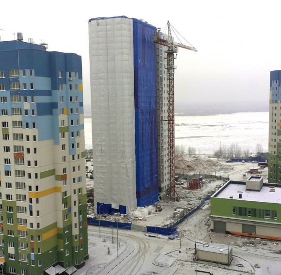 Тент фасадный для лесов 120г/м2 белый - 3.3х50м